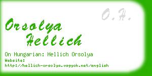 orsolya hellich business card